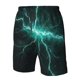 thumbnail image 4 of Balery Green Lightning Flash Traje de Baño Estilo Hawaiano para Hombre, Shorts de Secado Rápido con Bolsillos-X-Large, 4 of 6