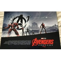 Avengers Endgame 2019 Imax mini 11 by 15 1/2 movie poster Iron Man Hulkbuster