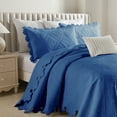 thumbnail image 3 of MarCielo 3Pcs 100% Cotton Oversized Quilt Bedspread Coverlet Set TK, 3 of 7