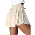 thumbnail image 3 of Summer Women'S Athletic Fitness Skirt Pants Beige M, 3 of 7