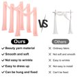 thumbnail image 4 of LCXmlly Roasting Pan Wedding Arch Drape Fabric Long 3 Panels Wide Sheer Wrinkle Free Soft Party Backdrop Drapery, 4 of 6