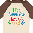 thumbnail image 4 of Inktastic Me Meemaw Loves Me Cute Boys or Girls Long Sleeve Baby Bodysuit, 4 of 5