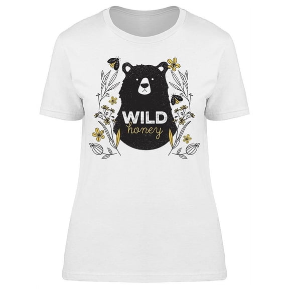 Bear W/Inscription On His Belly T-Shirt Women -Image by Shutterstock, Female 3X-Large