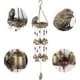 thumbnail image 4 of Bird Nest Wind Chime, Bird Bell Chimes with 12 Wind Bells for Mother of Glory Love Gift, Garden Backyard Church Hanging Decor, Bronze, 4 of 5