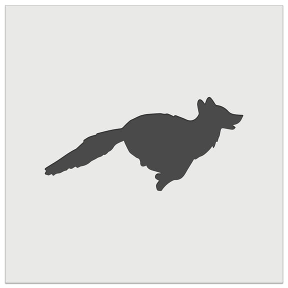 Fox Running Solid DIY Cookie Wall Craft Stencil - 5.5 Inch