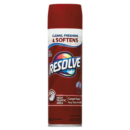 Resolve High Traffic Carpet Cleaner Foam, Sold as 1 EA. For cleaning large carpeted areas as well as some upholstered furniture. By Reckitt (Best Way To Clean High Traffic Carpet Areas)