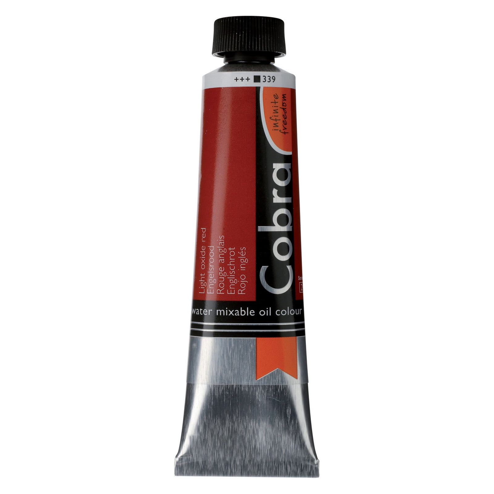 Cobra Water Mixable Oil Colour 40ml, Light Oxide Red