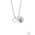 thumbnail image 2 of Delight Jewelry Silvertone Joshua 1:9 Eternity Ring Silvertone Script Initial Disc - I - Charm Necklace, 20"+3", 2 of 4