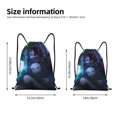 thumbnail image 4 of Demon Slayer Classic Drawstring Bag, Collapsible, Sports, Fitness, Drawstring Bag, Unisex, Beach Sports Travel Bag Medium, 4 of 8