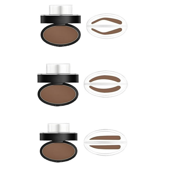 Fresheight Deluxe Stamp Set, Waterproof Brow Pro Stamp Kit, Create Perfect Natural Eyebrows, Easy Customizable Shapes for Beginners & Women(Dark brown)