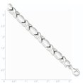 thumbnail image 2 of 925 Sterling Silver X O Chain Bracelet Stampato, 2 of 6