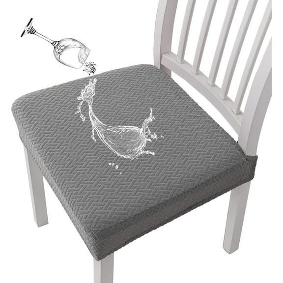 LEHOZIHEQ Waterproof Seat Covers, Kitchen Chair Seat Covers Protectors, Stretch Removable Washable Chair Seat Slipcovers Protector