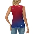 thumbnail image 4 of America 250 Years Anniversary Tank Tops for Women Crew Neck Sleeveless Blouse Summer Flag Graphic Tanks 1776-2026 Tops, 4 of 5