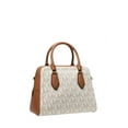 thumbnail image 3 of Michael Kors Womens Ayden Medium Logo And Faux Leather Satchel Vanilla Acorn MK Signature, 3 of 4