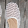 thumbnail image 6 of ShiShine Women's Mesh Ballet Flats Cute Bow Square Toe Slip On Shoes Breathable Soft Comfort Walking Shoes, 6 of 9