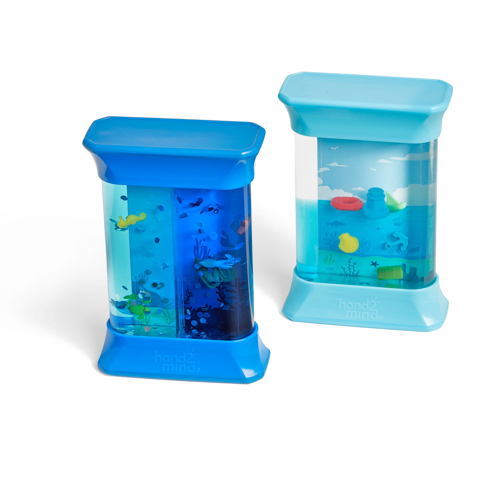 hand2mind Exploring Ocean Forces Sensory Bottles, Calming Corner Items Kids, Fidget Toys for Kids