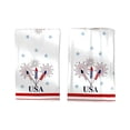 thumbnail image 2 of FEOLGEHLY Patriotic Kitchen Towels 4th of July Independence Day Fireworks Stars Red White Blue Dish Towels, 16x24 inch Seasonal Summer Memorial Day Decoration Hand Towels Set of 2, 2 of 6