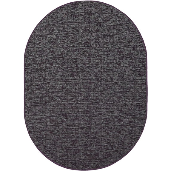 Indoor Outdoor custom size area rugs made in USA comes in Ten colors and Nine shapes rectangular,round,square,runners,oval,hexagon,octagon,half round - Purple, 7' x 9' Oval Area Rugs