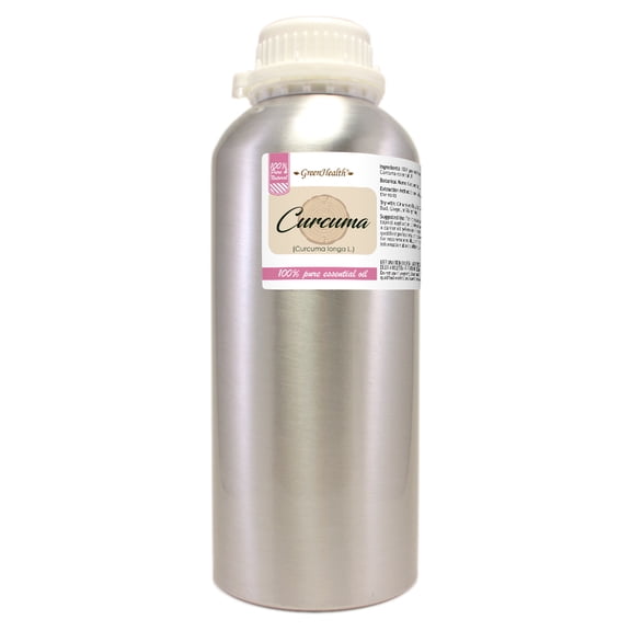 GreenHealth Curcuma Essential Oil 32 fl oz Aluminum Bottle with Locking Cap