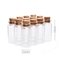 thumbnail image 2 of U8MO 10ML Cork Stopper Glass Vial Jars Containers Bottle Drift Bottle DIY Pendant-1pc, 2 of 4