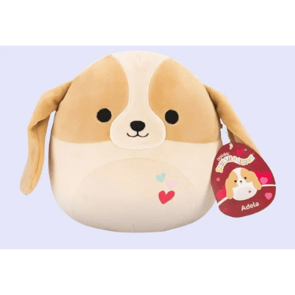 Squishmallows 8" Adela the Basset Hound with Hearts Plush