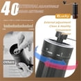 thumbnail image 2 of Mini Manual Coffee Grinder with 40 Adjustable Settings, Portable Hand Coffee Bean Mill with 25g Capacity, Conical Burr Coffee Grinder with Crank for Travel, Camping, Office, Espresso, Pour Over, etc, 2 of 5