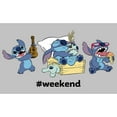 thumbnail image 2 of Women's Lilo & Stitch Weekend Party Time  Graphic Tee Athletic Heather Medium, 2 of 4