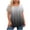 (New11)Black, variant on ThriftyPlait Women's Ombre Gradient Blouse Casual Plus Size Short Sleeve T-Shirt Round Neck Front Pleated Lightweight Comfy Loose Swing Slimming Tunic