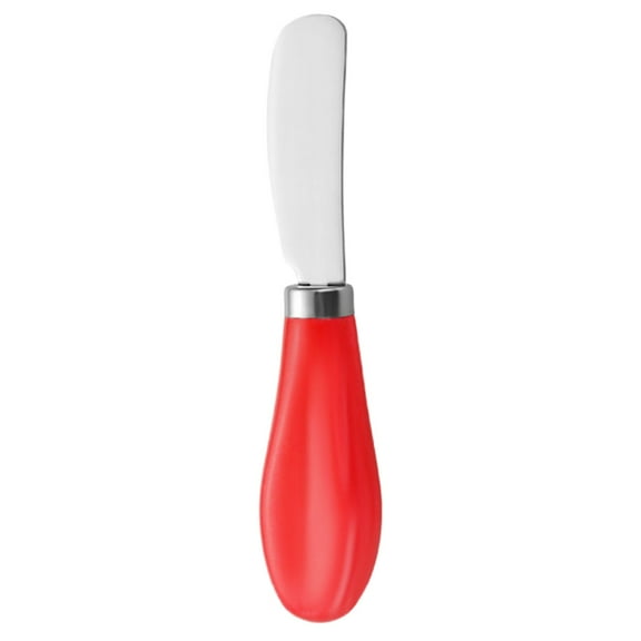 1 Pc Stainless Steel Butter Knife with Porcelain Handle, 5inch Mini Spreading Knife, Cheese Jam Knife, Ceramic Handle Knife, Dinner Knife, Kitchen Utensil, Daily Use Butter Spreader for Bread, Toast