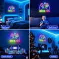 thumbnail image 5 of HIBIBUD Neon Sign for Game Room Decor,Game on Neon Led Sign for Gamer Wall Decor,Gaming Neon Light Sign for Teen Bedroom Decor,Gamer Gifts for Boys,Teen,Men,Kids(Game On-01), 5 of 7