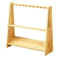 thumbnail image 2 of S SERENABLE Support de Queue de Piscine Seulement Bois Présentoir Professionnel Double Niveaux, 2 of 9