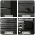 thumbnail image 3 of IDEALSOUL Dresser for bedroom, Black Dresser Tall dresser with Large Storage Space, 5 Drawer Dresser for Bedroom, Hallway, Entryway, 3 of 15