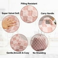 thumbnail image 3 of Checkered Reading Pillow for Sitting up in Bed Sofa Kids Teens, Backrest Pillow with Arms for Boys Girls Women Petites Pregnancy, Back Support Cushion for Couch Floor Nursery Playroom,Pink, 3 of 18