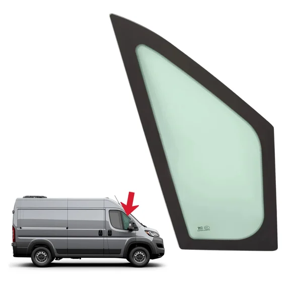 Kojem Front Door Window Glass for 2014-2024 Ram Promaster 1500 2500 3500 Cargo Van Light Green Tempered Glass - Passenger Side