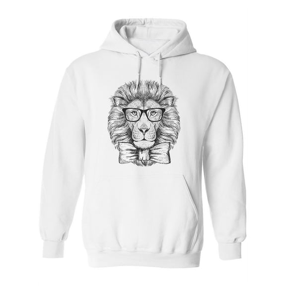 Hand Drawing Hipster Lion Hoodie Women -Image by Shutterstock, Female x-Large