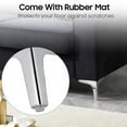 thumbnail image 4 of 4 pies de apoyo para muebles de metal de 17 cm con tres puntas - cromo claro Xemadio 221108-6, 4 of 9