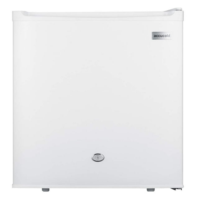 Summit Appliance FFAR23L Accucold 19" Wide Compact All-Refrigerator, White; Automatic Defrost, Factory-installed Lock, Internal Fan Cooling, 1.7 cu.ft Capacity, LED Lighting, Adjustable Thermostat
