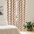 thumbnail image 2 of Ambesonne Hot Dog Window Curtains, Cheerful Characterized Food, Each 28" W x 84" L, Apricot Vermilion, 2 of 3