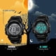thumbnail image 4 of Reloj deportivo digital para niños y niñas, reloj analógico electrónico informal resistente al agua con 7 LED coloridos (negro), 4 of 4