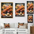 thumbnail image 4 of Designart "Floral Shades of Mexican Sombrero I" People Framed Wall Art - Global Orange Mexican Art Entryway Framed Wall Art, 4 of 6