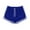 Blue, variant on Jgppe Sports Shorts for Women Classic Color Block Elastic Drawstring Waist Soft Wicking Mini Shorts