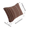thumbnail image 3 of SIfdSeng Headboard Back Cushion Lumbar Support Upholstered Segmented Striped Headboard Removable Reading Positioning Sofa Dorm Resting Backrest, 3 of 6