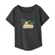 thumbnail image 4 of Camiseta de mujer de verano suave Activewear camisa de cuello redondo de ajuste regular para vacaciones L, 4 of 7