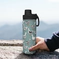 thumbnail image 7 of Balery cartoon geese Pattern 18oz Sports Insulated Kettle Stainless Steel Sports Insulated Kettle Leak-proof Water Bottle For Running Hiking Cycling Climbing Water Bottle, 7 of 7