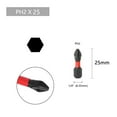 thumbnail image 1 of 1pc 50-90mm Magnetic Non-Slip Batch Head PH2 Cross Screwdriver Hex Shank Red, 1 of 8