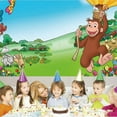 thumbnail image 2 of Curious George school Taspestry Poster Banner Backdrop Background Wall Decor Party Supplies Movie Fans, 2 of 6