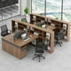 thumbnail image 1 of Executive Motion Office Desk Modern Vanity Corner Office Desk Study Writing Escritorio Oficina Office Desk Furniture MZ50OD My Lux Decor Round, 1 of 10
