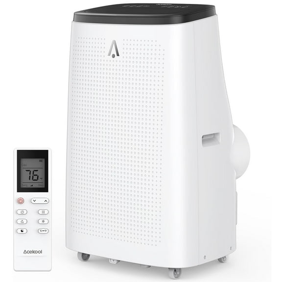 14000 BTU Portable Air Conditioner Unit with Cooling/Dehumidifier/Fan Modes, 3-In-1 AC for 750 Sq Ft, 24H Timer Remote & Installation Kit for Home/Office/Dorm