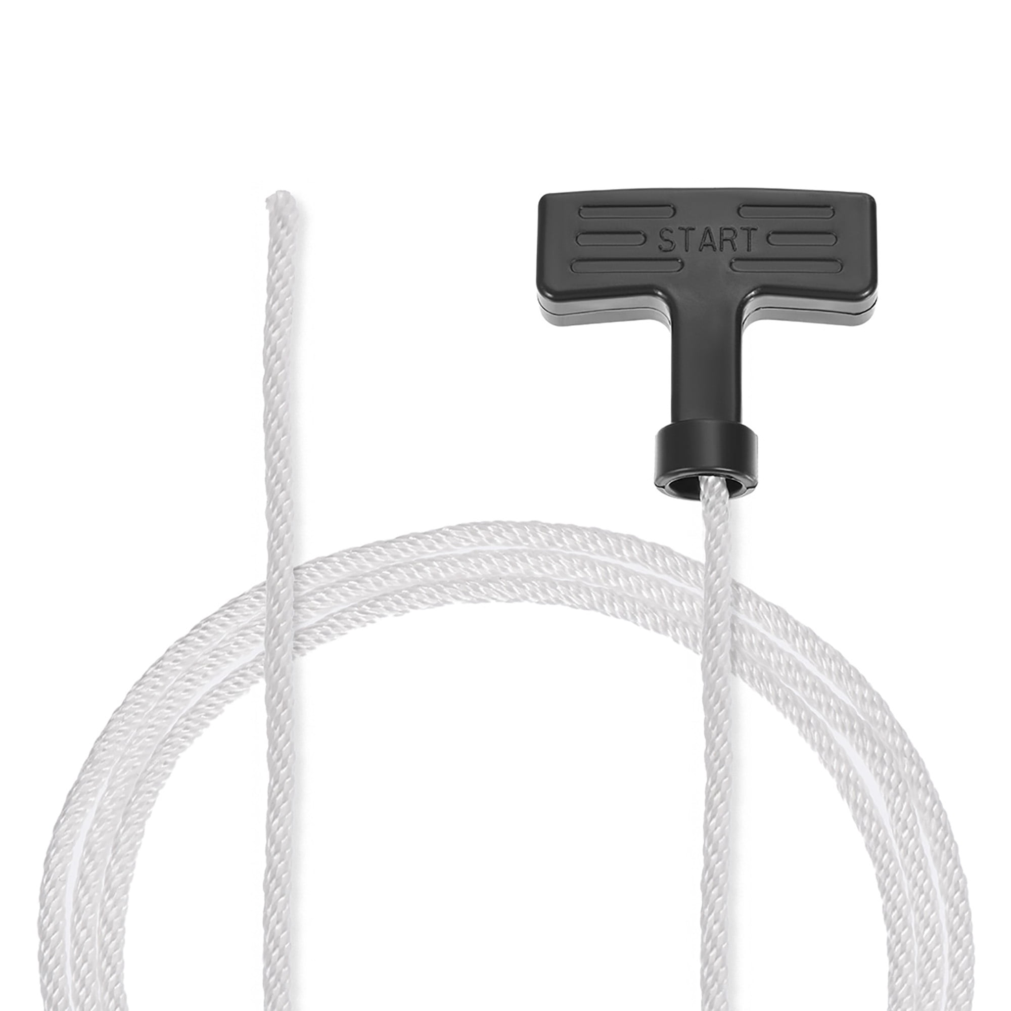 Recoil start Rope with Handle 3mm Dia. 0.95m 3ft Polyester Pull Cord