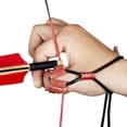 thumbnail image 1 of Caza Protector de la punta del dedo del pulgar para practicar tiro con arco, anillos protectores de flecha (rojo), 1 of 6